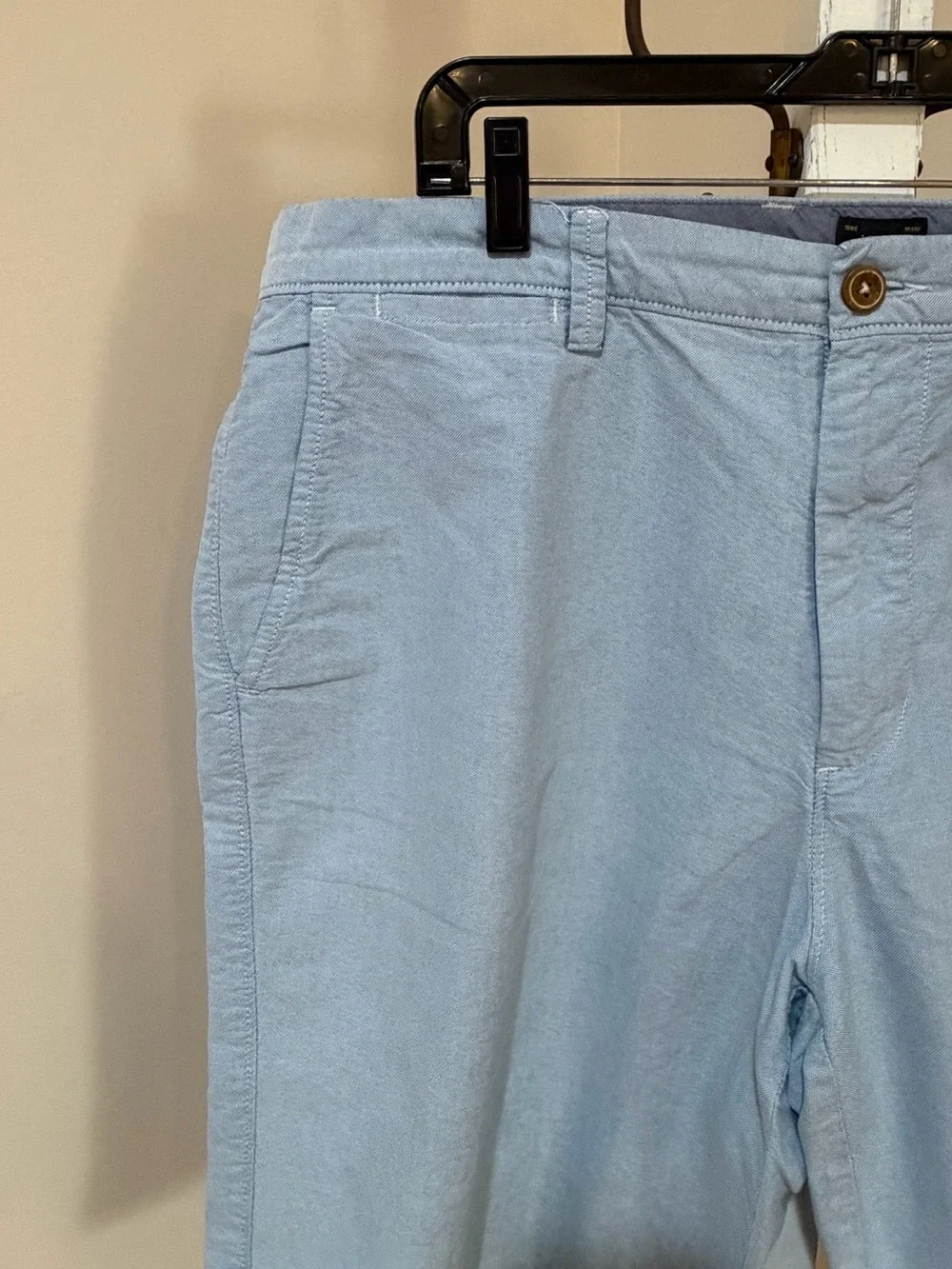 MENS JCREW CLUB SHORTS FLAT FRONT IN  SIZE 36” WAIST 11” LENGTH IN LIGHT BLUE